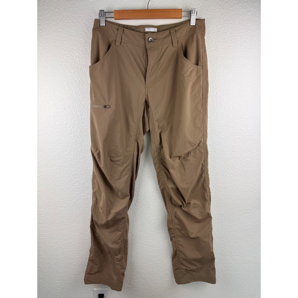 Marmot Womens Hiking Pants Size 30 Tan Zip Pocket Outdoor Casual Cargo‎ Trail